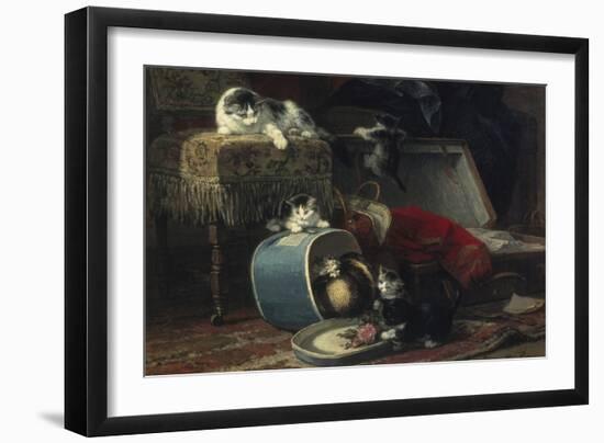 Mischief with a New Hat-Henriette Ronner-Knip-Framed Giclee Print