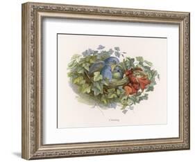 Mischievous Elf Raids a Birds' Nest-Richard Doyle-Framed Art Print