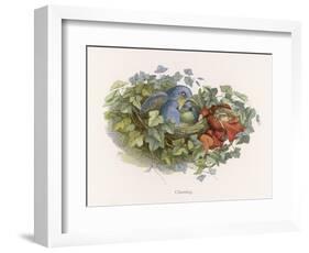 Mischievous Elf Raids a Birds' Nest-Richard Doyle-Framed Art Print