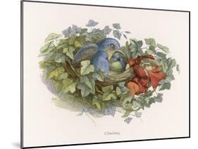 Mischievous Elf Raids a Birds' Nest-Richard Doyle-Mounted Art Print