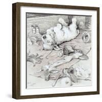 Mischievous Puppy-Cecil Aldin-Framed Giclee Print