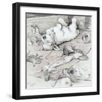 Mischievous Puppy-Cecil Aldin-Framed Giclee Print