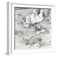 Mischievous Puppy-Cecil Aldin-Framed Giclee Print