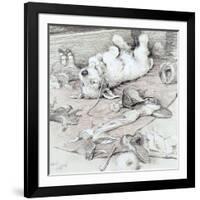 Mischievous Puppy-Cecil Aldin-Framed Giclee Print