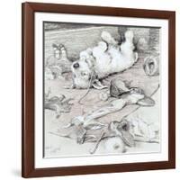 Mischievous Puppy-Cecil Aldin-Framed Giclee Print