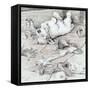 Mischievous Puppy-Cecil Aldin-Framed Stretched Canvas