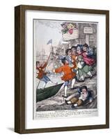 Miseries of London, 1812-Thomas Rowlandson-Framed Giclee Print