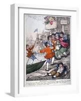 Miseries of London, 1812-Thomas Rowlandson-Framed Giclee Print