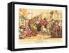 Miseries of London, Published 1807, Hand-Colored Etching, Rosenwald Collection-Thomas Rowlandson-Framed Stretched Canvas