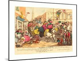 Miseries of London, Published 1807, Hand-Colored Etching, Rosenwald Collection-Thomas Rowlandson-Mounted Giclee Print