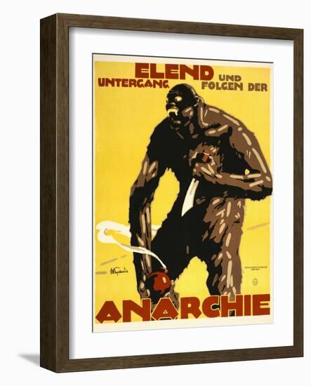 Misery and Destruction Follows Anarchy-Julius Ussy Engelhard-Framed Art Print