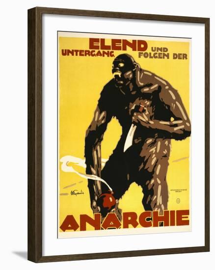 Misery and Destruction Follows Anarchy-Julius Ussy Engelhard-Framed Art Print