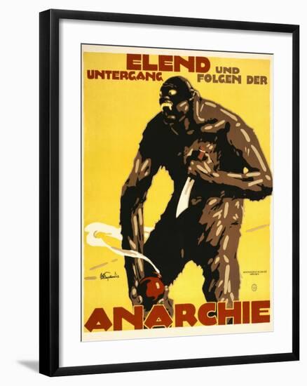 Misery and Destruction Follows Anarchy-Julius Ussy Engelhard-Framed Art Print