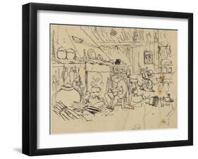 Misery at Home-Rodolphe Bresdin-Framed Giclee Print