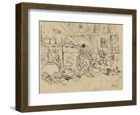 Misery at Home-Rodolphe Bresdin-Framed Giclee Print