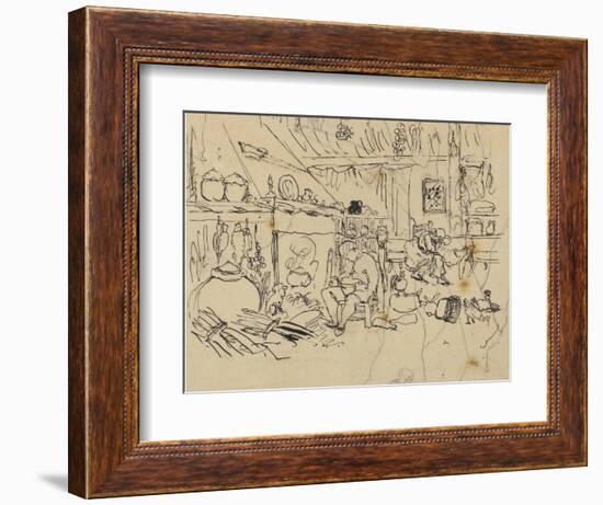 Misery at Home-Rodolphe Bresdin-Framed Giclee Print