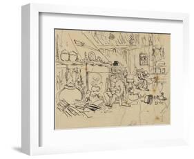 Misery at Home-Rodolphe Bresdin-Framed Giclee Print