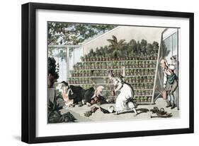 Misfortune in the Tulip Hall, C1816-Thomas Rowlandson-Framed Giclee Print