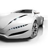 Sports Car Isolated On White Background. My Own Car Design. Not Associated With Any Brand-Misha-Photographic Print