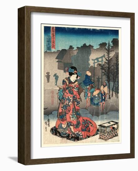 Mishima No Zu-Utagawa Toyokuni-Framed Giclee Print
