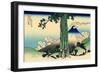 Mishima Pass in Kai Province, c.1830-Katsushika Hokusai-Framed Giclee Print