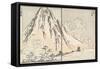 Mishima Pass in Ko Shu Province, 1817-Katsushika Hokusai-Framed Stretched Canvas