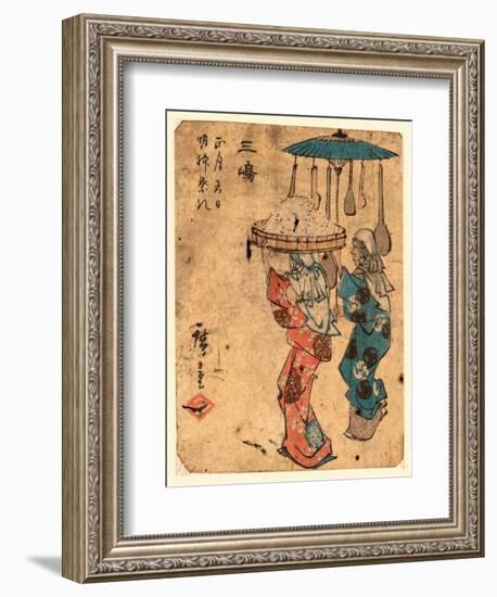 Mishima-Utagawa Hiroshige-Framed Giclee Print