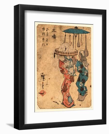 Mishima-Utagawa Hiroshige-Framed Giclee Print