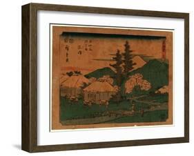 Mishima-Utagawa Hiroshige-Framed Giclee Print