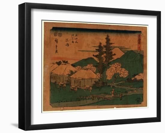 Mishima-Utagawa Hiroshige-Framed Giclee Print