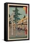 Mishima-Utagawa Hiroshige-Framed Stretched Canvas