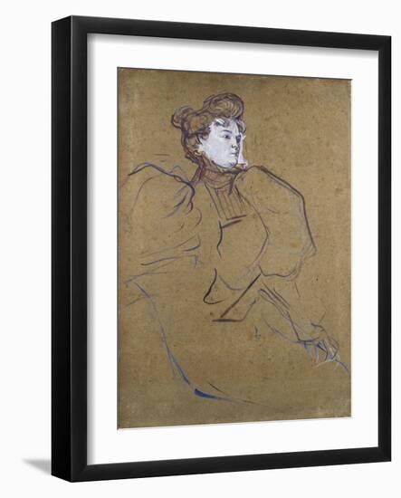 Misia Natanson, C.1897-Henri de Toulouse-Lautrec-Framed Giclee Print