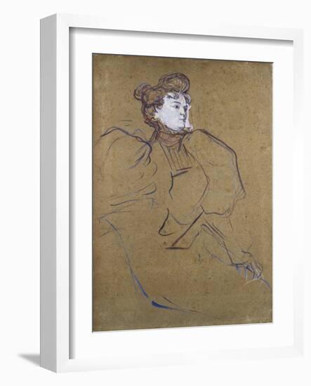 Misia Natanson, C.1897-Henri de Toulouse-Lautrec-Framed Giclee Print