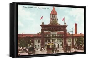 Mispah Arch, Union Depot, Denver, Colorado-null-Framed Stretched Canvas