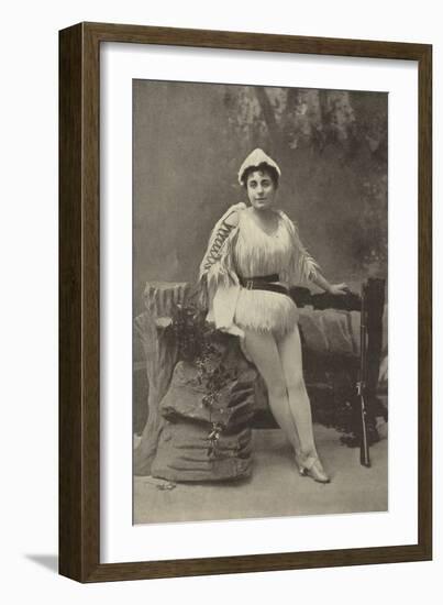 Miss Ada Blanche, as Robinson Crusoe-null-Framed Photographic Print