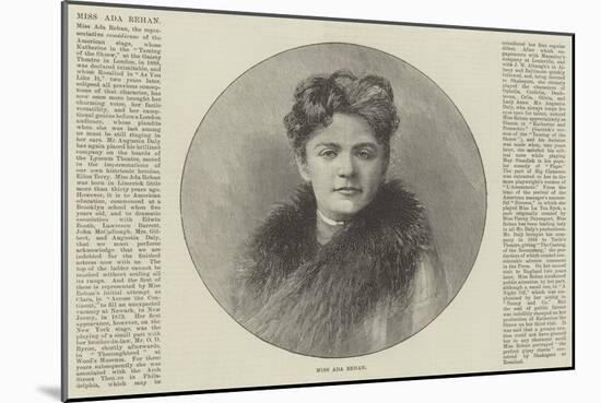 Miss Ada Rehan-null-Mounted Giclee Print