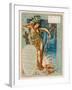 Miss America as La Belle Sauvage Fancy Free-Walter Crane-Framed Giclee Print