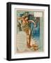 Miss America as La Belle Sauvage Fancy Free-Walter Crane-Framed Giclee Print