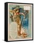 Miss America as La Belle Sauvage Fancy Free-Walter Crane-Framed Stretched Canvas