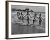 Miss America Candidates Playing in Surf During Contest Period-Peter Stackpole-Framed Premium Photographic Print