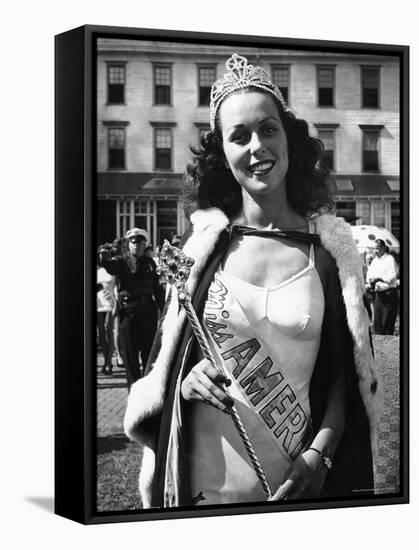 Miss America Winner Bess Myerson-Alfred Eisenstaedt-Framed Stretched Canvas