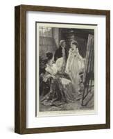 Miss Angel, Angelica Kauffmann, Introduced by Lady Wentworth, Visits Mr Reynolds's Studio-Margaret Isabel Dicksee-Framed Giclee Print