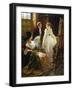 Miss Angel - Angelica Kauffmann Visits Mr. Reynolds' Studio-Margaret Isabel Dicksee-Framed Giclee Print