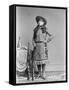 Miss Annie Oakley, Little Sure Shot, Buffalo Bill's Wild West, C.1890-1900-Elliott and Fry Studio-Framed Stretched Canvas