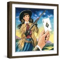 Miss Annie Oakley-Ron Embleton-Framed Giclee Print