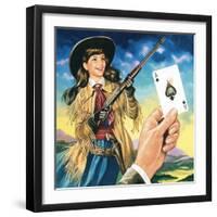 Miss Annie Oakley-Ron Embleton-Framed Giclee Print