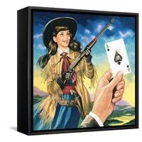 Miss Annie Oakley-Ron Embleton-Framed Stretched Canvas