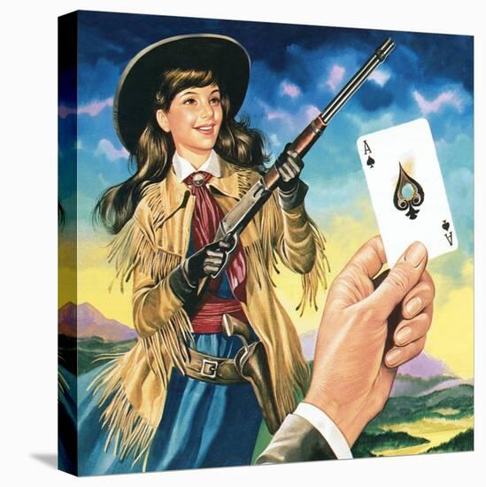 Miss Annie Oakley-Ron Embleton-Stretched Canvas