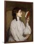 Miss Auras: the Red Book-Sir John Lavery-Framed Photographic Print