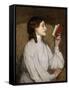 Miss Auras: the Red Book-Sir John Lavery-Framed Stretched Canvas
